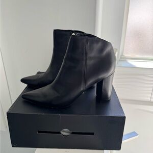 Marc Fisher Women Boots Black Block Heeled Shoes Size 10